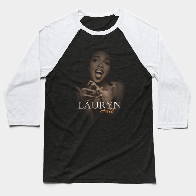 LAURYN HILL SEPHIA Baseball T-Shirt by Garangone